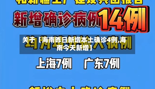关于【海南昨日新增本土确诊4例,海南今天新增】