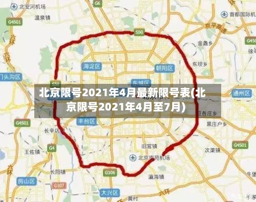 北京限号2021年4月最新限号表(北京限号2021年4月至7月)