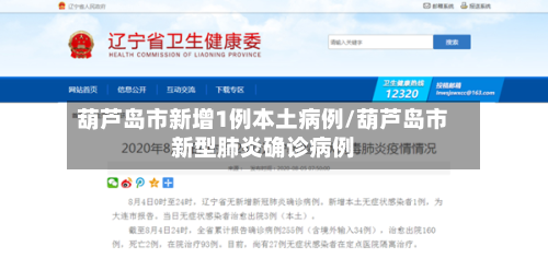 葫芦岛市新增1例本土病例/葫芦岛市新型肺炎确诊病例