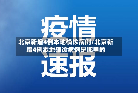 北京新增4例本地确诊病例/北京新增4例本地确诊病例是哪里的