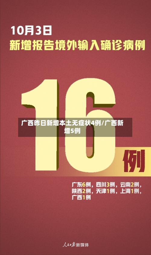 广西昨日新增本土无症状4例/广西新增5例-第2张图片