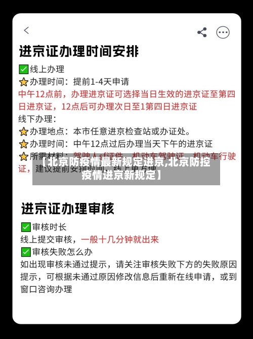 【北京防疫情最新规定进京,北京防控疫情进京新规定】-第3张图片