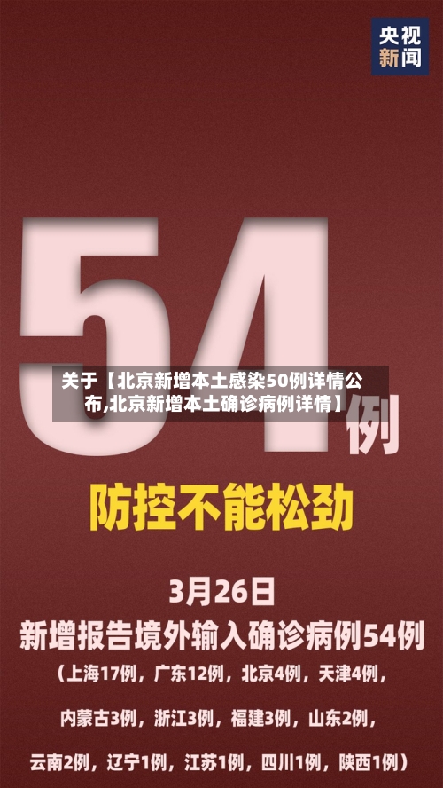 关于【北京新增本土感染50例详情公布,北京新增本土确诊病例详情】