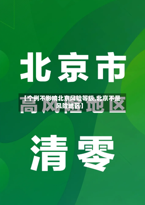 【个例不影响北京风险等级,北京不是风险地区】