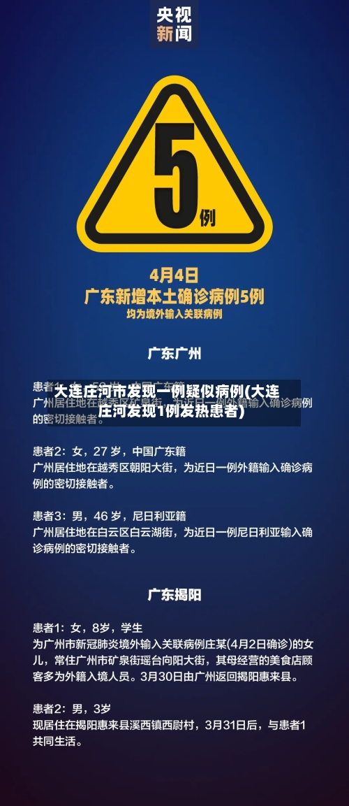 大连庄河市发现一例疑似病例(大连庄河发现1例发热患者)-第2张图片