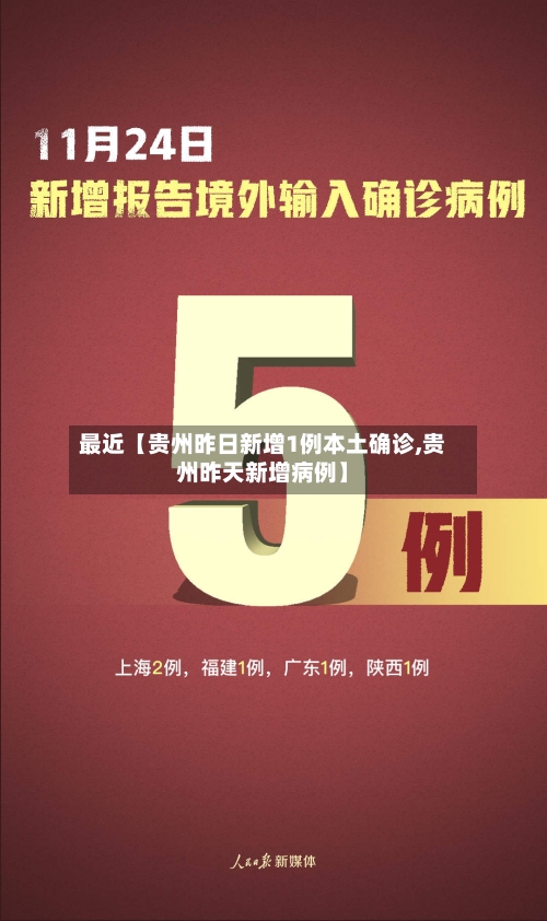 最近【贵州昨日新增1例本土确诊,贵州昨天新增病例】-第2张图片