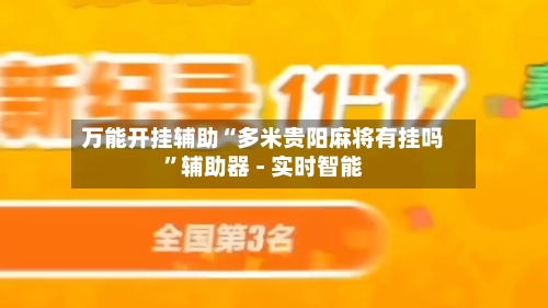 万能开挂辅助“多米贵阳麻将有挂吗”辅助器 - 实时智能-第2张图片