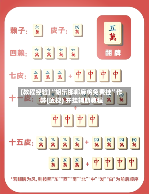 [教程经验]“胡乐邯郸麻将免费挂”作弊(透视) 开挂辅助教程-第3张图片