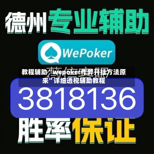 教程辅助“wepoker作弊开挂方法原来”详细透视辅助教程-第3张图片