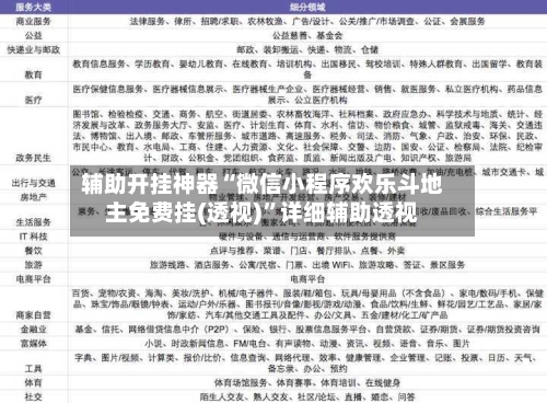 辅助开挂神器“微信小程序欢乐斗地主免费挂(透视)”详细辅助透视