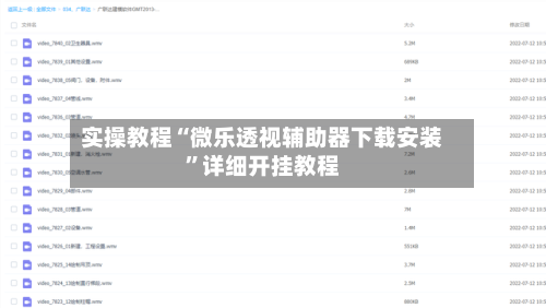 实操教程“微乐透视辅助器下载安装	”详细开挂教程-第2张图片