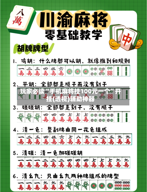 玩家必读“手机麻将挂100元一个”开挂(透视)辅助神器-第2张图片