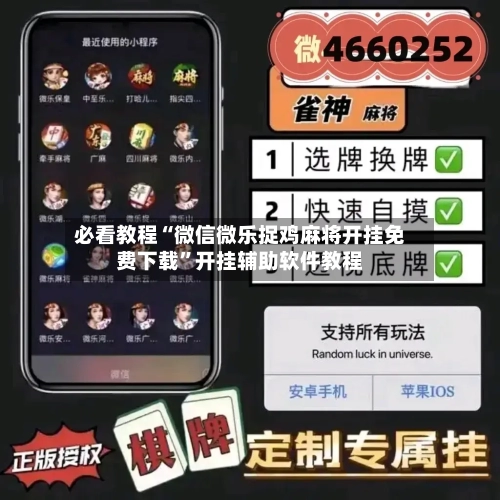 必看教程“微信微乐捉鸡麻将开挂免费下载”开挂辅助软件教程-第3张图片
