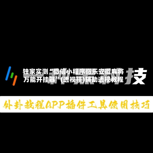 独家实测“微信小程序微乐安徽麻将万能开挂器”(透视挂)辅助透视教程-第2张图片