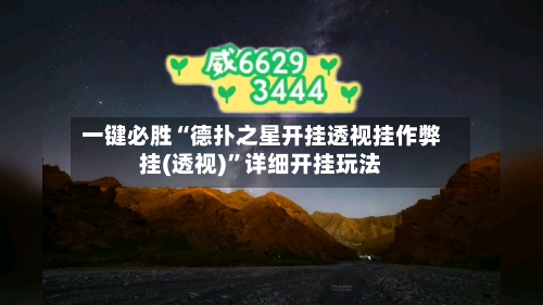 一键必胜“德扑之星开挂透视挂作弊挂(透视)”详细开挂玩法