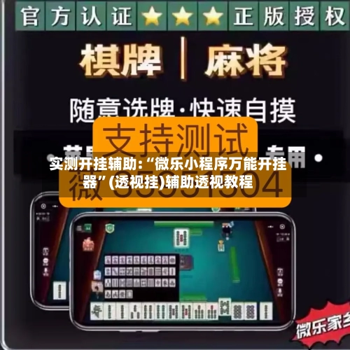 实测开挂辅助:“微乐小程序万能开挂器”(透视挂)辅助透视教程